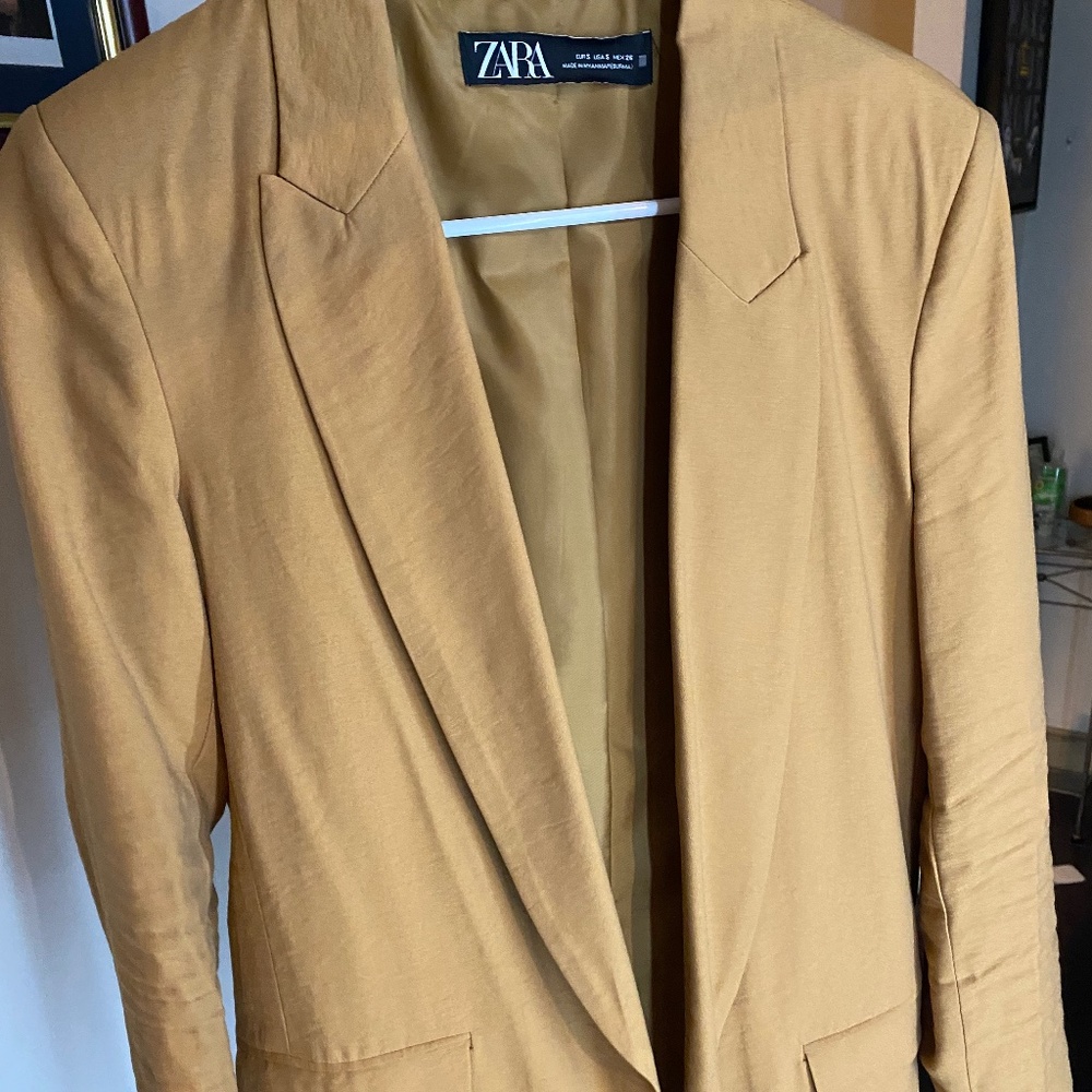 Oversized Zara Tan Blazer